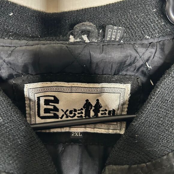 Vintage Budweiser Clydesdale Horses Black Suede Bomber Jacket XXL Oversized - Picture 5 of 7